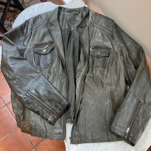 Jou Jou distressed charcoal grey  jacket